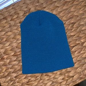 Blue knit hat